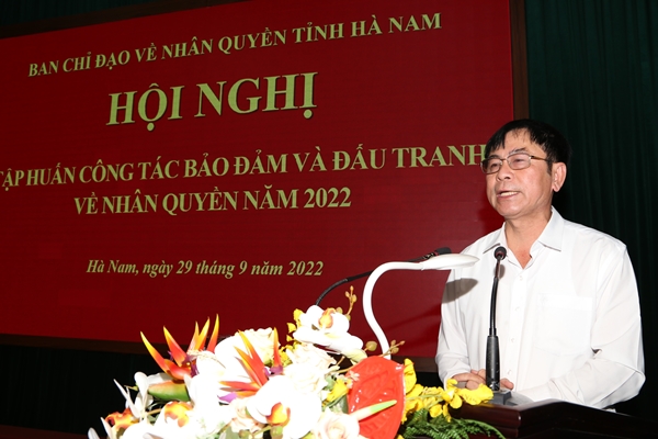 Hà Nam tổ chức tập huấn công tác bảo đảm và đấu tranh về nhân quyền
