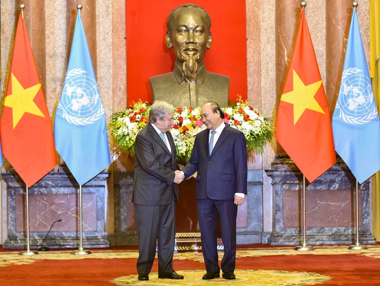 Hình ảnh: Tổng thư ký Liên hợp quốc kết thúc chuyến thăm chính thức Việt Nam số 2