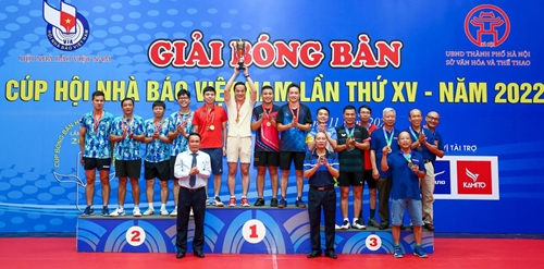 Bế mạc Giải bóng bàn Cúp Hội Nhà báo Việt Nam lần thứ XV - năm 2022