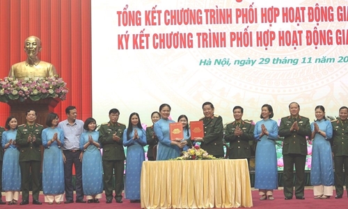 Tăng cường phối hợp giữa Tổng cục Chính trị và Hội Liên hiệp Phụ nữ Việt Nam