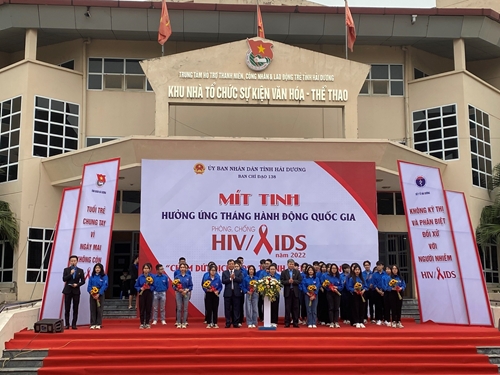 Hải Dương Hơn 400 đoàn viên, thanh thiếu nhi tham gia hưởng ứng tháng hành động quốc gia phòng, chống HIV AIDS