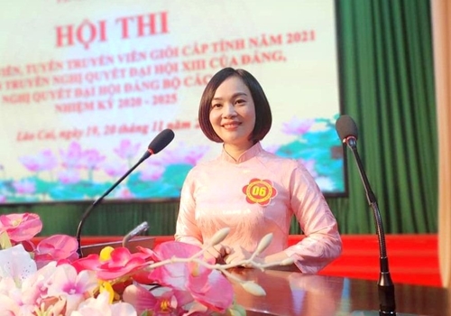 Bông hoa đẹp của Tuyên giáo huyện ủy Bảo Yên Lào Cai