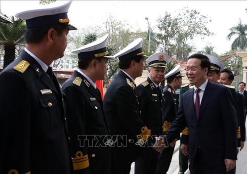 Đồng chí Võ Văn Thưởng thăm Quân chủng Hải quân và dự Tết sum vầy - Xuân gắn kết tại Hải Phòng