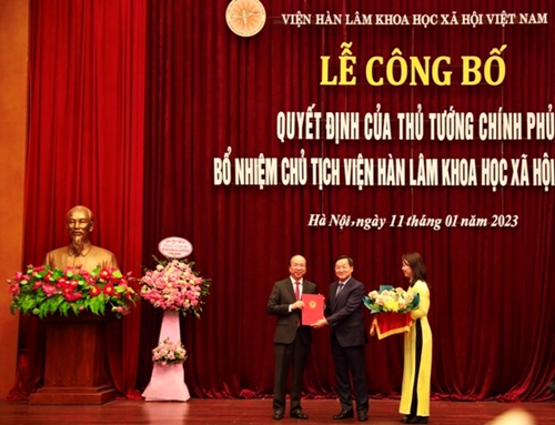 Công bố quyết định bổ nhiệm Chủ tịch Viện Hàn lâm Khoa học Xã hội Việt Nam