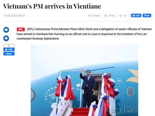 Chuyến thăm góp phần thắt chặt mối quan hệ hữu nghị vĩ đại Việt Nam - Lào