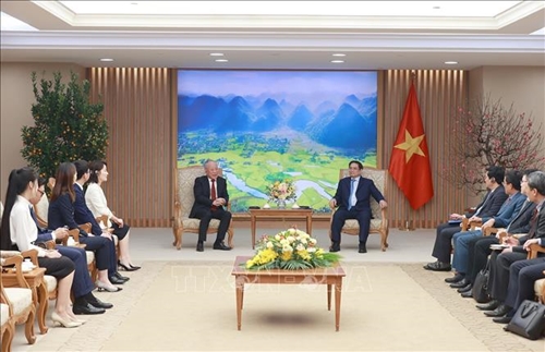 Thủ tướng Phạm Minh Chính tiếp Chủ tịch tập đoàn xây dựng hàng đầu Trung Quốc