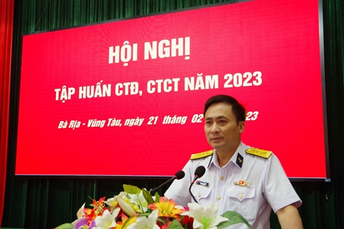 Vùng 2 Hải quân tập huấn công tác đảng, công tác chính trị năm 2023