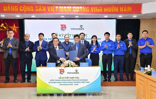 Vietcombank và Trung ương Đoàn TNCS Hồ Chí Minh tổ chức Lễ ký kết hợp tác giai đoạn 2023 - 2027