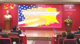 Đại sứ Hoa Kỳ tại Việt Nam thăm và làm việc với Đại học Ngoại Thương Hà Nội