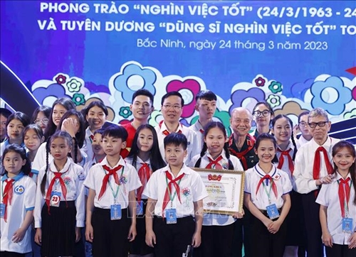 “Nghìn việc tốt góp phần xây dựng và phát huy nét đẹp văn hoá người Việt Nam