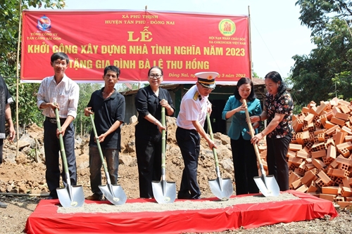 Tổng Công ty Tân Cảng Sài Gòn khởi công xây dựng nhà tình nghĩa tại Đồng Nai