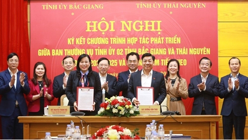 Tăng cường và mở rộng hợp tác toàn diện giữa hai tỉnh Bắc Giang - Thái Nguyên