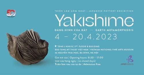 Triển lãm gốm Nhật “Yakishime – Dáng hình của đất”