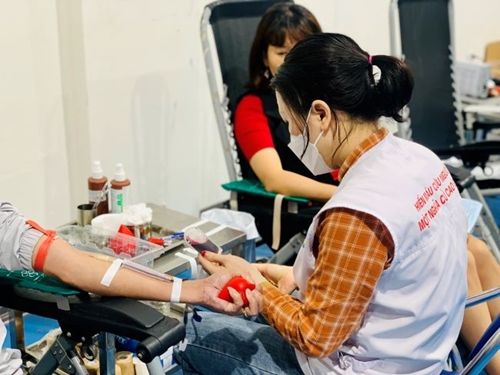 Ngày hội hiến máu tình nguyện khối công chức, viên chức quận Ba Đình Hà Nội