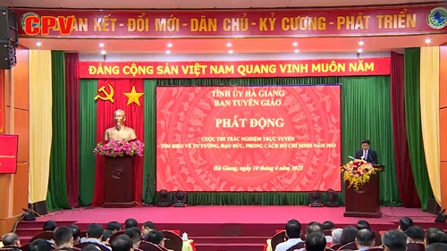 Hà Giang phát động Cuộc thi trắc nghiệm trực tuyến tìm hiểu về tư tưởng, đạo đức, phong cách Hồ Chí Minh năm 2023