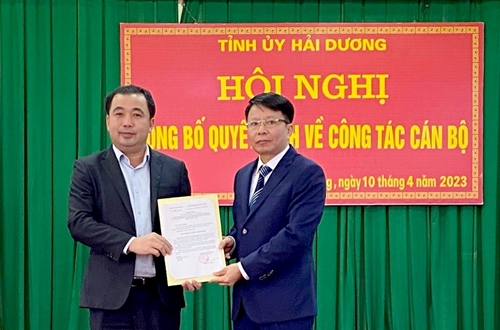 Hải Dương Đồng chí Trương Mạnh Long giữ chức Phó Bí thư Huyện ủy Bình Giang