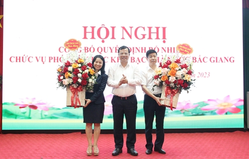 Bổ nhiệm 2 Phó Giám đốc Kho bạc Nhà nước Bắc Giang