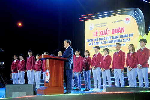 Trang trọng Lễ xuất quân Đoàn Thể thao Việt Nam tham dự SEA Games 32