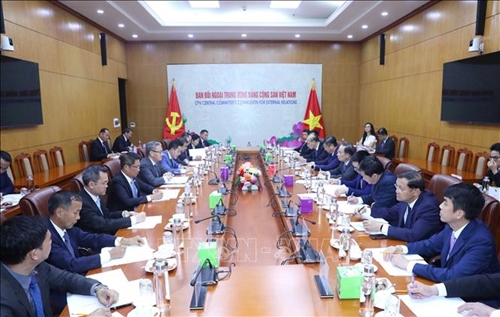 Đoàn đại biểu Ban Đối ngoại Trung ương Đảng NDCM Lào thăm, làm việc tại Việt Nam