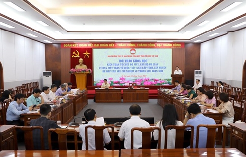 Kiện toàn tổ chức bộ máy, cán bộ Cơ quan Ủy ban MTTQ Việt Nam cấp tỉnh, huyện