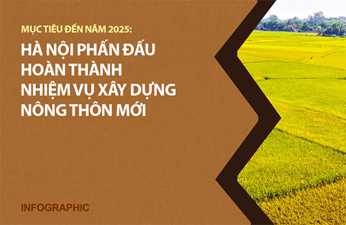 Infographic  Mục tiêu đến năm 2025, Hà Nội phấn đấu hoàn thành nhiệm vụ xây dựng nông thôn mới