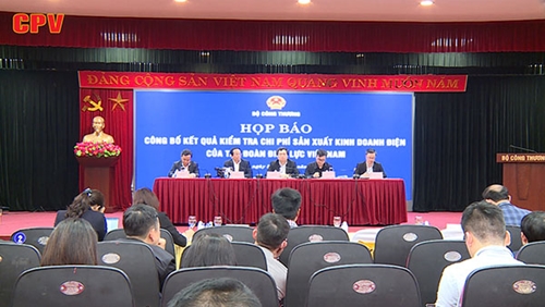 Công bố kết quả kiểm tra chi phí sản xuất kinh doanh điện của Tập đoàn Điện lực Việt Nam