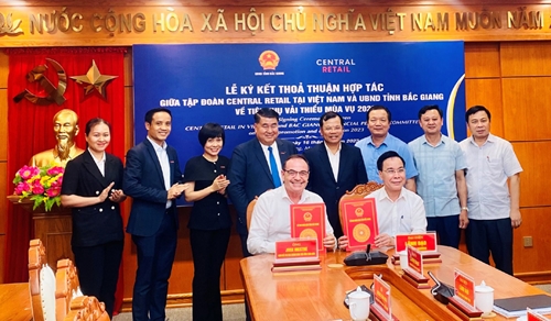 Tập đoàn Central Retail Việt Nam và UBND tỉnh Bắc Giang ký kết thỏa thuận hợp tác về tiêu thụ vải thiều