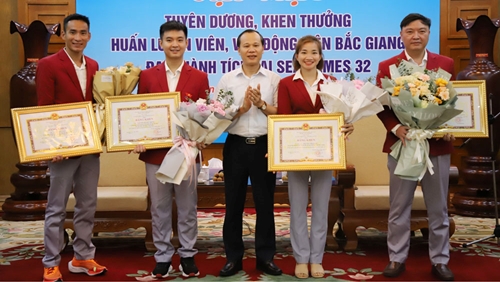 Bắc Giang Khen thưởng huấn luyện viên, vận động viên có thành tích xuất sắc tại SEA Games 32