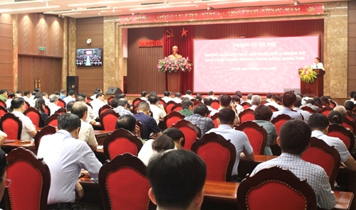 Hà Nội thông báo kết quả Hội nghị giữa nhiệm kỳ Ban Chấp hành Trung ương Đảng khoá XIII