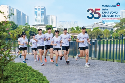 Giải chạy trực tuyến “35 năm Khát vọng tầm cao mới” do VietinBank tổ chức
