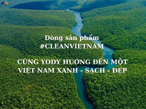 YODY chung tay bảo vệ môi trường với dòng sản phẩm “Clean Việt Nam”
