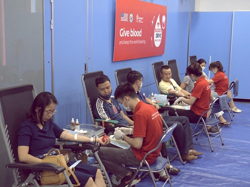 Đại sứ quán Hoa Kỳ tổ chức ngày hội hiến máu tình nguyện