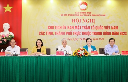 Hội nghị Chủ tịch Ủy ban MTTQ Việt Nam các tỉnh, thành phố năm 2023