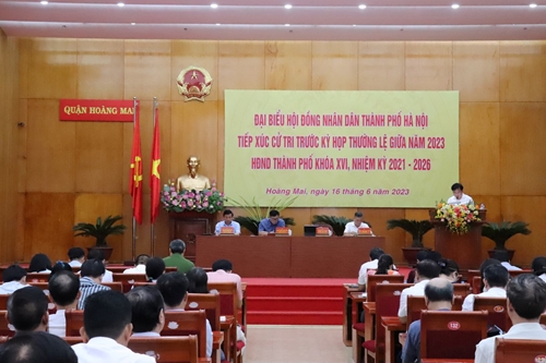Hà Nội Cử tri các quận kiến nghị nhiều vấn đề dân sinh bức xúc