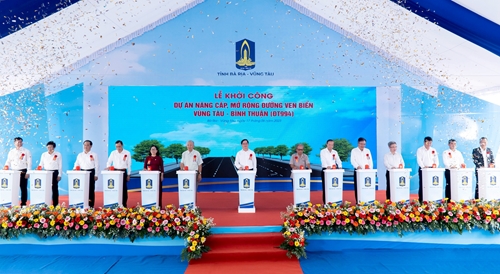 Khởi công Dự án nâng cấp, mở rộng đường ven biển Vũng Tàu - Bình Thuận