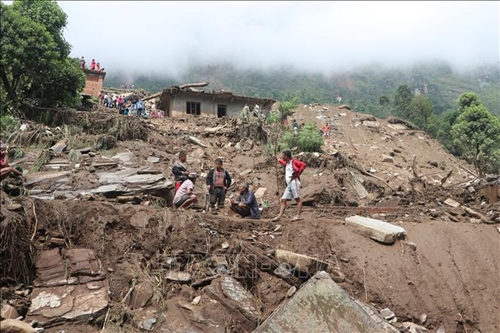 Lũ quét và lở đất ở Nepal khiến nhiều người mất tích