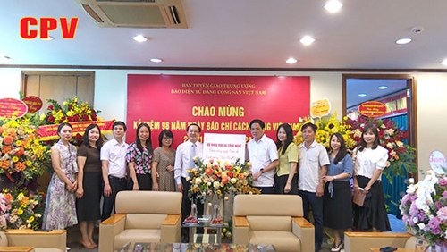 Lãnh đạo các địa phương, cơ quan, đơn vị chúc mừng Báo điện tử Đảng Cộng sản Việt Nam nhân dịp 21 6