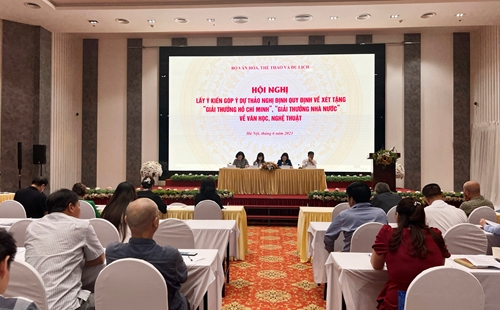 Hoàn thiện Nghị định quy định xét tặng Giải thưởng Hồ Chí Minh, Giải thưởng Nhà nước về văn học nghệ thuật