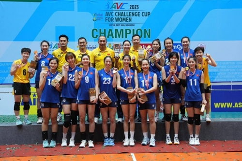 Vô địch AVC Challenge Cup 2023, bóng chuyền nữ Việt Nam giành vé dự giải thế giới