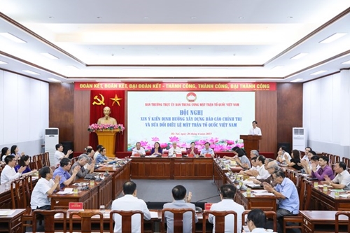 Góp ý xây dựng báo cáo chính trị và sửa đổi điều lệ MTTQ Việt Nam