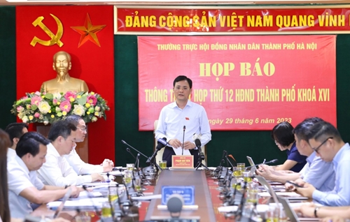 Kỳ họp thứ 12 HĐND TP Hà Nội xem xét 57 nội dung