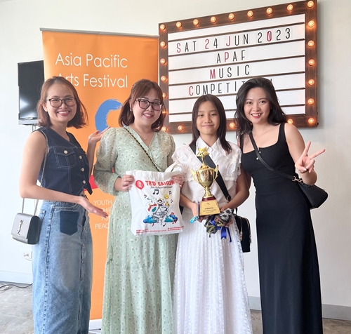 Học viên TEDSAIGON giành giải quán quân tại Liên hoan nghệ thuật Châu Á Thái Bình Dương