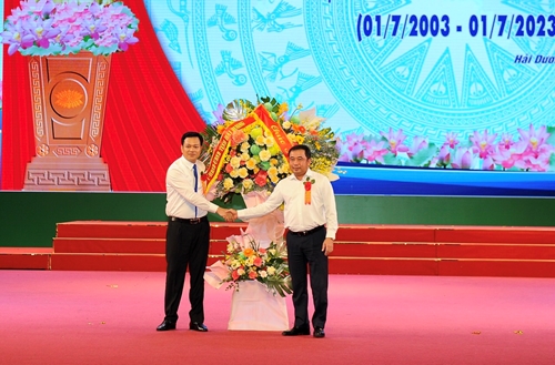 Sở Tài Nguyên và Môi trường Hải Dương tổ chức lễ kỷ niệm 20 năm ngày thành lập