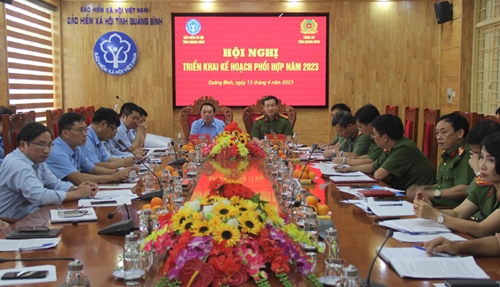 BHXH tỉnh Quảng Bình và Công an tỉnh triển khai kế hoạch phối hợp năm 2023