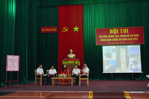 Lữ đoàn 171 tham gia Hội thi thư viện, phòng đọc, phòng Hồ Chí Minh