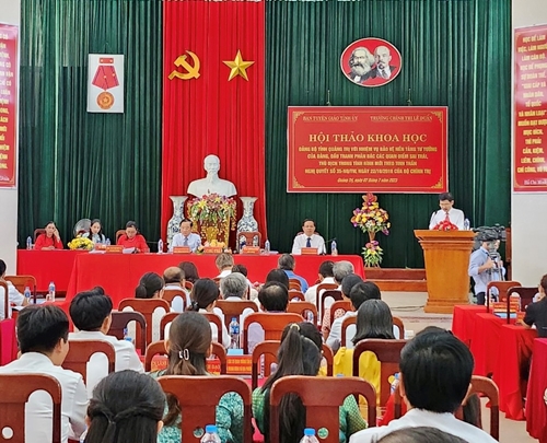 Quảng Trị tổ chức Hội thảo khoa học cấp tỉnh về việc thực hiện Nghị quyết 35 của Bộ Chính trị