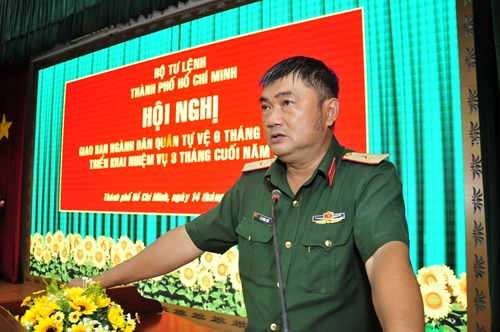 Bộ Tư lệnh TP Hồ Chí Minh triển khai nhiệm vụ ngành dân quân 6 tháng cuối năm