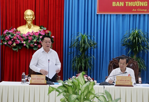 Ban Bí thư Trung ương Đảng kiểm tra 4 nội dung thực hiện Nghị quyết tại An Giang
