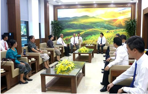 Yên Bái Bí thư Tỉnh ủy tiếp đoàn công tác của tỉnh Xay Nha Bu Ly