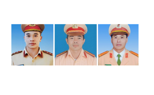 Truy thăng cấp bậc hàm đối với 3 cán bộ, chiến sĩ Công an hy sinh tại Lâm Đồng